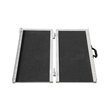Portable Wheelchair Ramp 61 cm, Folding Aluminum, 800 lb