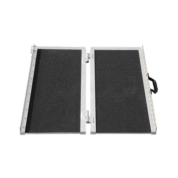 Portable Wheelchair Ramp 61 cm, Folding Aluminum, 800 lb