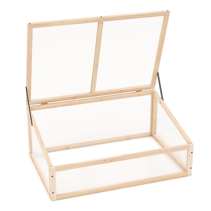 Portable Wooden Greenhouse with Adjustable Roof, 94x63x40 cm