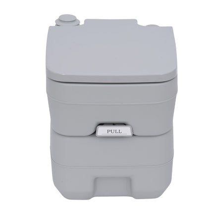 Portable camping toilet with chemical function