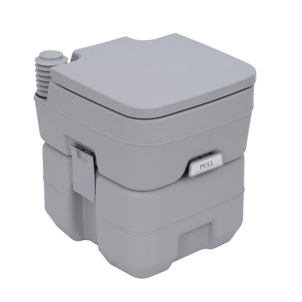 Portable camping toilet with chemical function