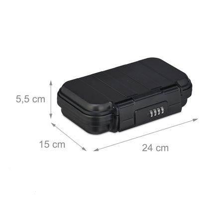 Portable security box with combination lock