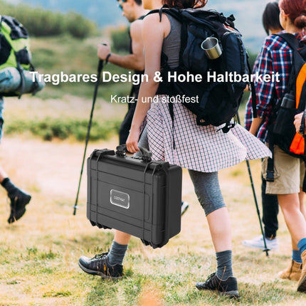 Portable waterproof hard case with adjustable foam insert 56 x 44 x 22 cm
