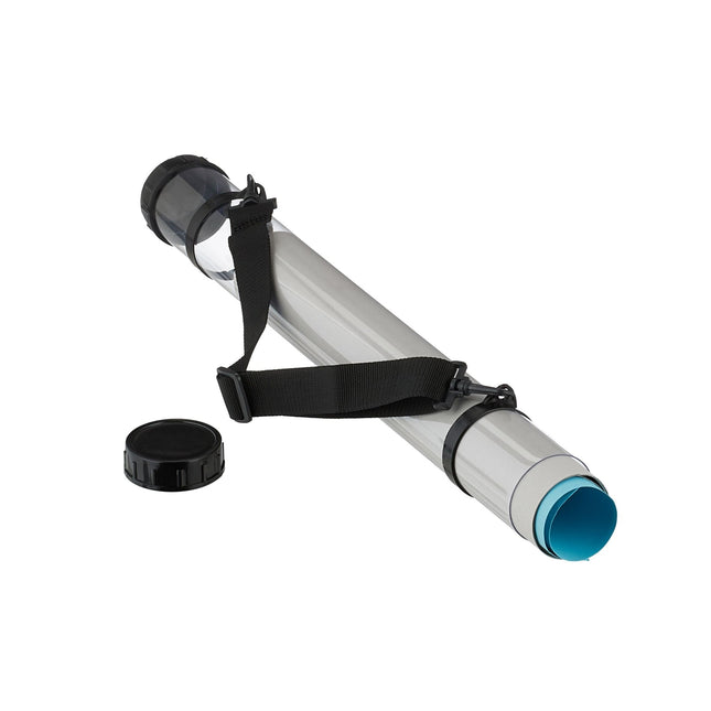 Poster Tube for Safe Transport, Transparent, Adjustable Strap
