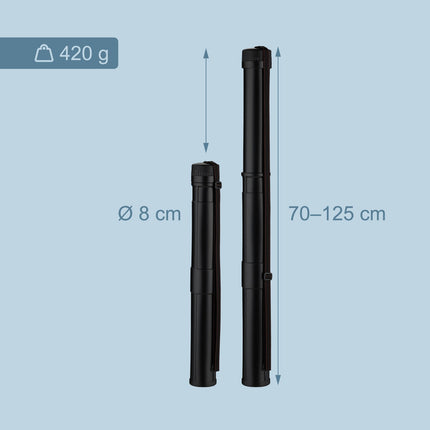 Poster Tube with Telescopic Function, Black