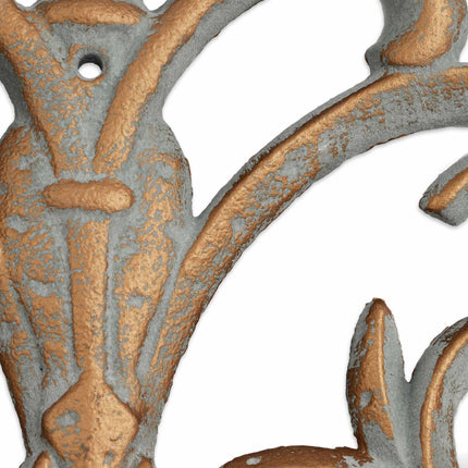 Pot holder wall cast iron baroque