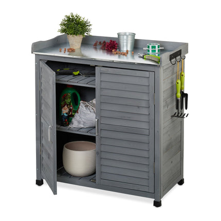 Potting Bench with Storage – Wooden Garden Table