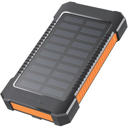PowerBank 6,000 mAh 10W Solar cell Black/Orange