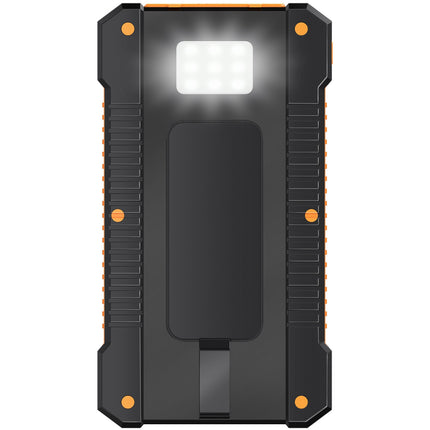 PowerBank 6,000 mAh 10W Solar cell Black/Orange