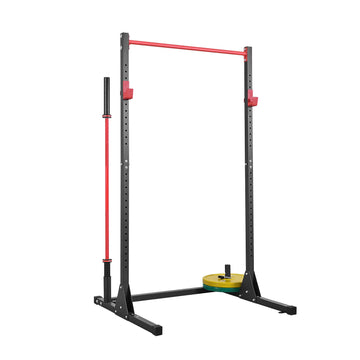 Power Cage Squat Rack – 28-Level J-Hooks, Pull-Up Bar