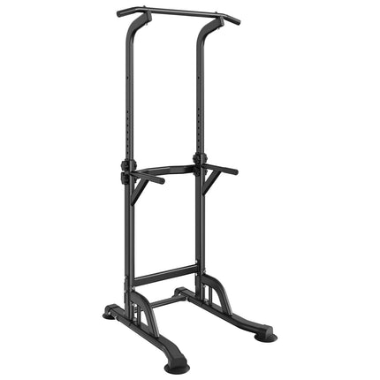 Power Tower Dip Station, 10-Level Adjustable, 330 lb Capacity