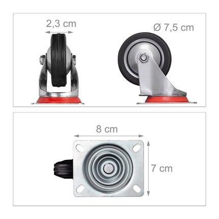 Powerful wheels, 4 pcs