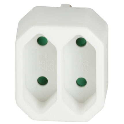 Power outlet with 2 Euro sockets White