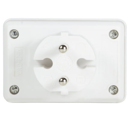 Power outlet with 4 Euro sockets White