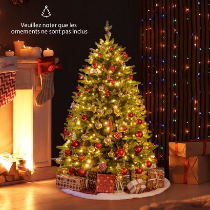 Pre-Lit Artificial Christmas Tree 150cm, 250 LED, Hinged