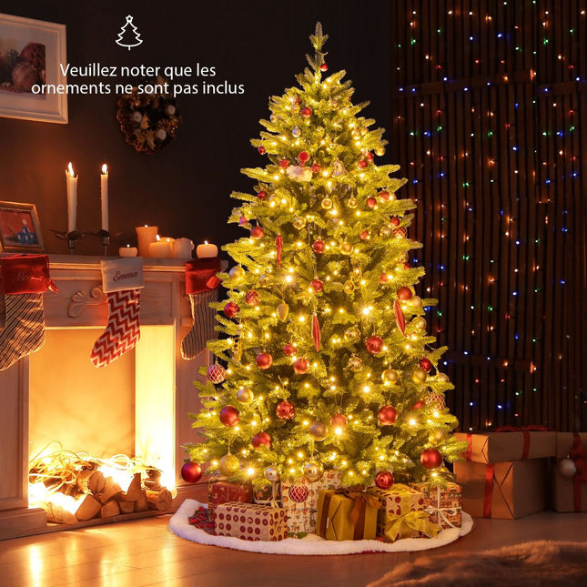 Pre-Lit Artificial Christmas Tree 180cm, 250 LED, 11 Modes