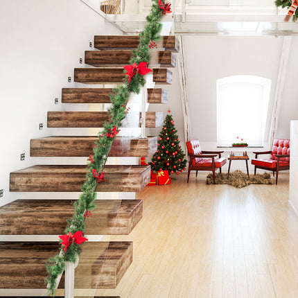 Pre-Lit Christmas Garland 270 cm, 50 Warm-White LEDs, Timer
