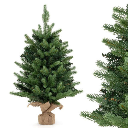 Pre-Lit Mini Christmas Tree 60cm, 35 Warm White LEDs