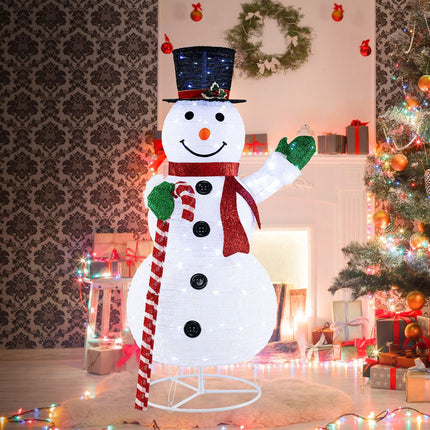 Pre-Lit Snowman Yard Decoration – 150 cm, 180 LEDs