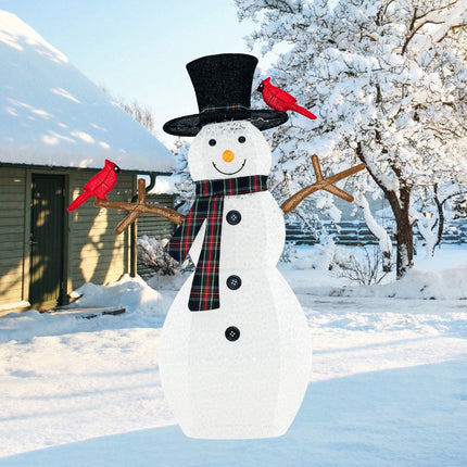 Pre-Lit Snowman Yard Stake, 50 Inch, 70 Cool White LEDs