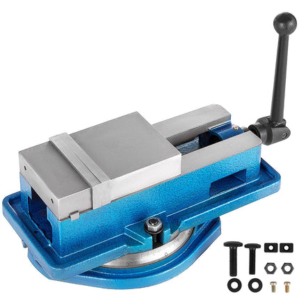 Precision Milling Vise, 100mm Jaw, 360-Degree Base
