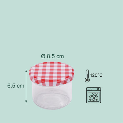 Preserving Jars, 220 ml Twist-Off, Airtight Lids