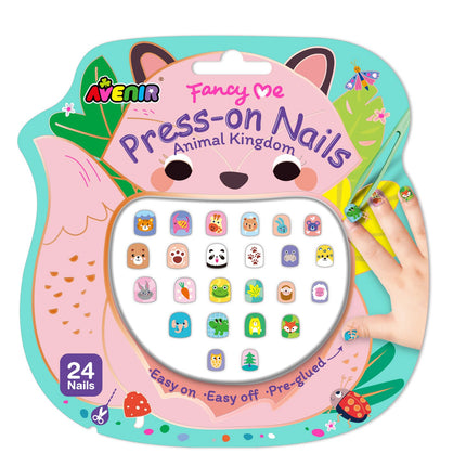 Press-On Nails, Animal Kingdom Design, Easy Application