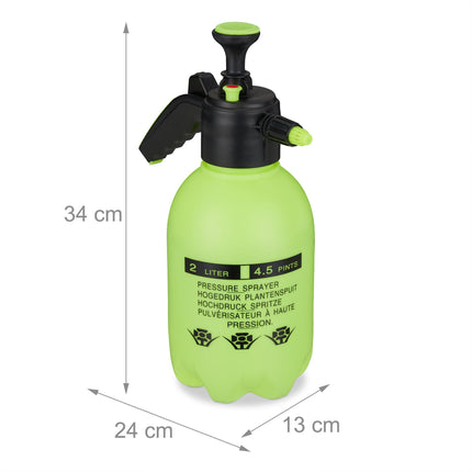 Pressure sprayer 2 liters green