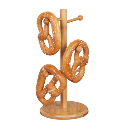 Pretzel stand bamboo