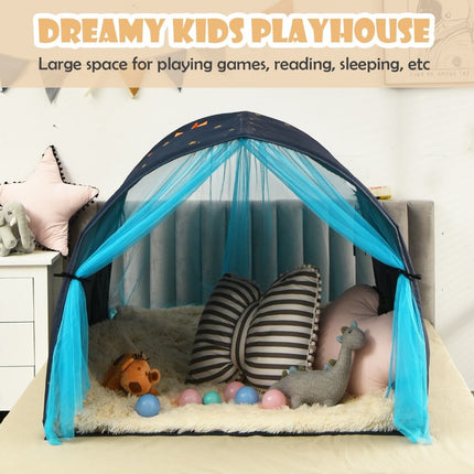 Princess Playhouse Bed Tent with Windows & Storage Pockets