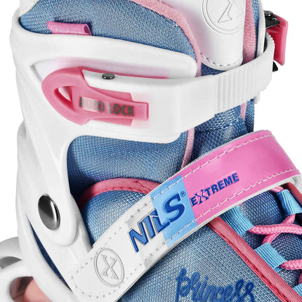 Princess White In-Line Skates, Size M (35-38)