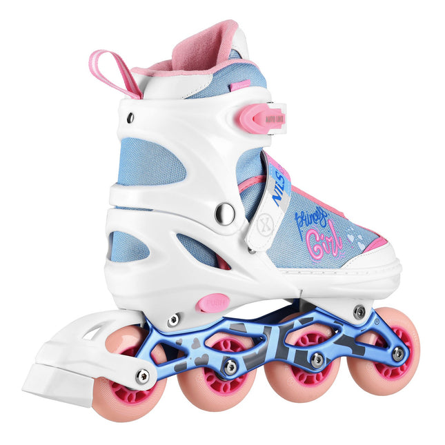 Princess White Inline Skates, Size S (31-34)