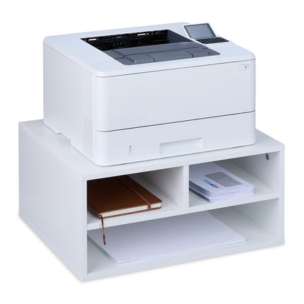 Printer Stand with 3 Storage Compartments