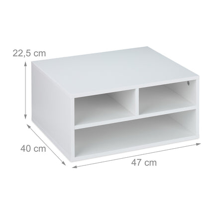 Printer Stand with 3 Storage Compartments