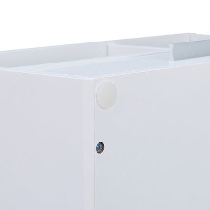 Printer Stand with Drawer – White, Storage Compartments