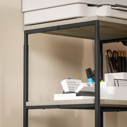 Printer trolley in steel - 3-level stand, holds 12 kg