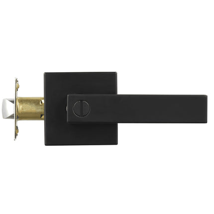 Privacy Door Lever Set, 10 Pack Matte Black, Reversible