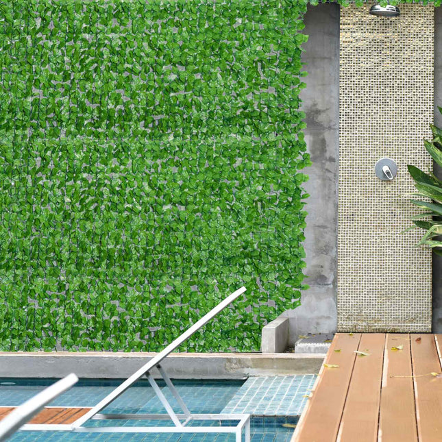 Artificial privacy hedge, light green 300x100cm Wall decor