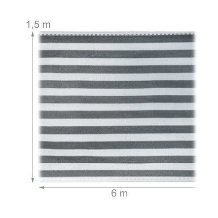 Privacy protection 1.5 m grey-white