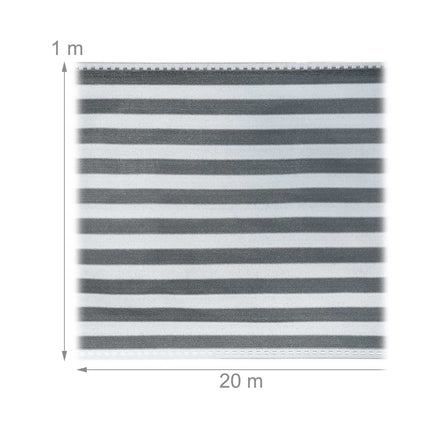Privacy protection 1 m grey-white