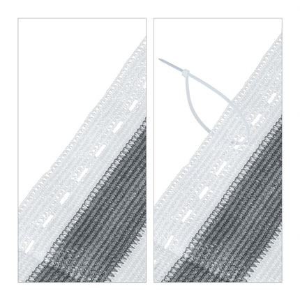 Privacy protection 2 m grey-white