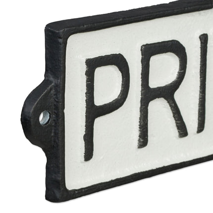 Private Sign "Private"