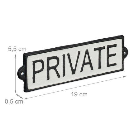 Private Sign "Private"