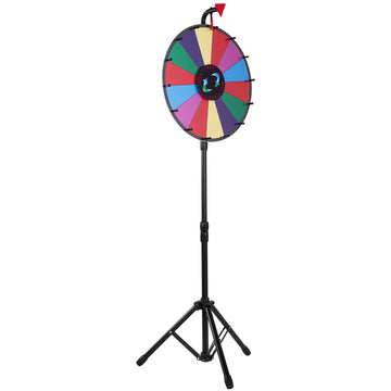 Prize Wheel With Tripod Stand, 14-Slot Dry Erase