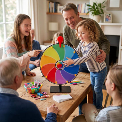 Prize Wheel with Stand, 30 cm, Multicoloured