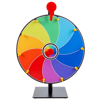 Prize Wheel with Stand, 30 cm, Multicoloured