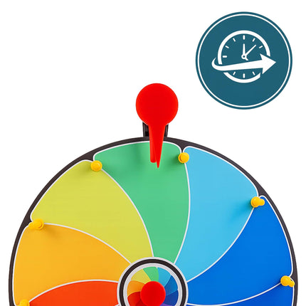 Prize Wheel with Stand, 30 cm, Multicoloured