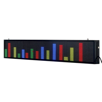 Programmable Full-Color LED Sign 52x8 in, Bluetooth