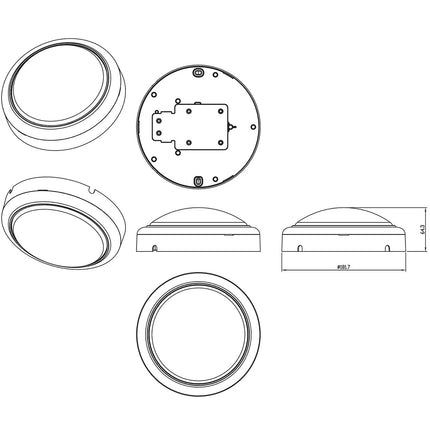 ProjectLine Wall lamp 15W 1400lm IP54