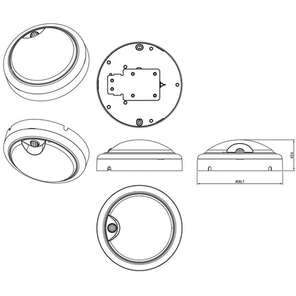ProjectLine Wall lamp 15W 1400lm IP54 Sensor